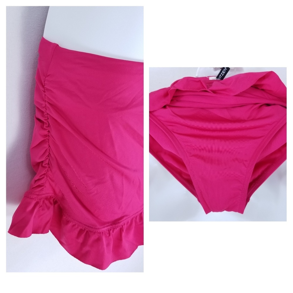 Jantzen Bikini Halter Top Skirt Botton 8 Pink - Picture 4 of 8